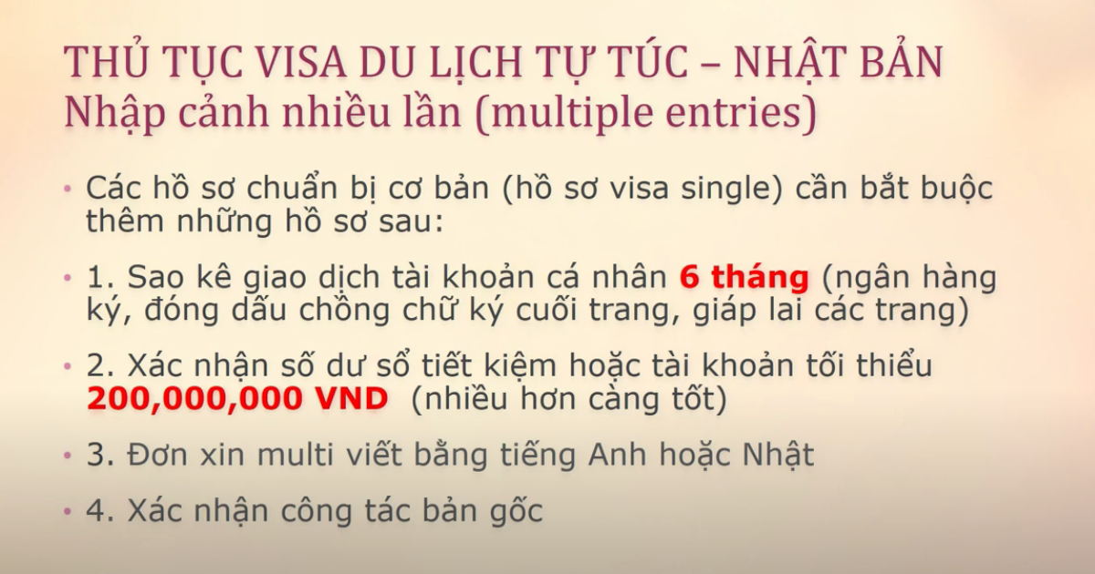 Thủ Tục Visa Nhập Cảnh Nhiều Lần