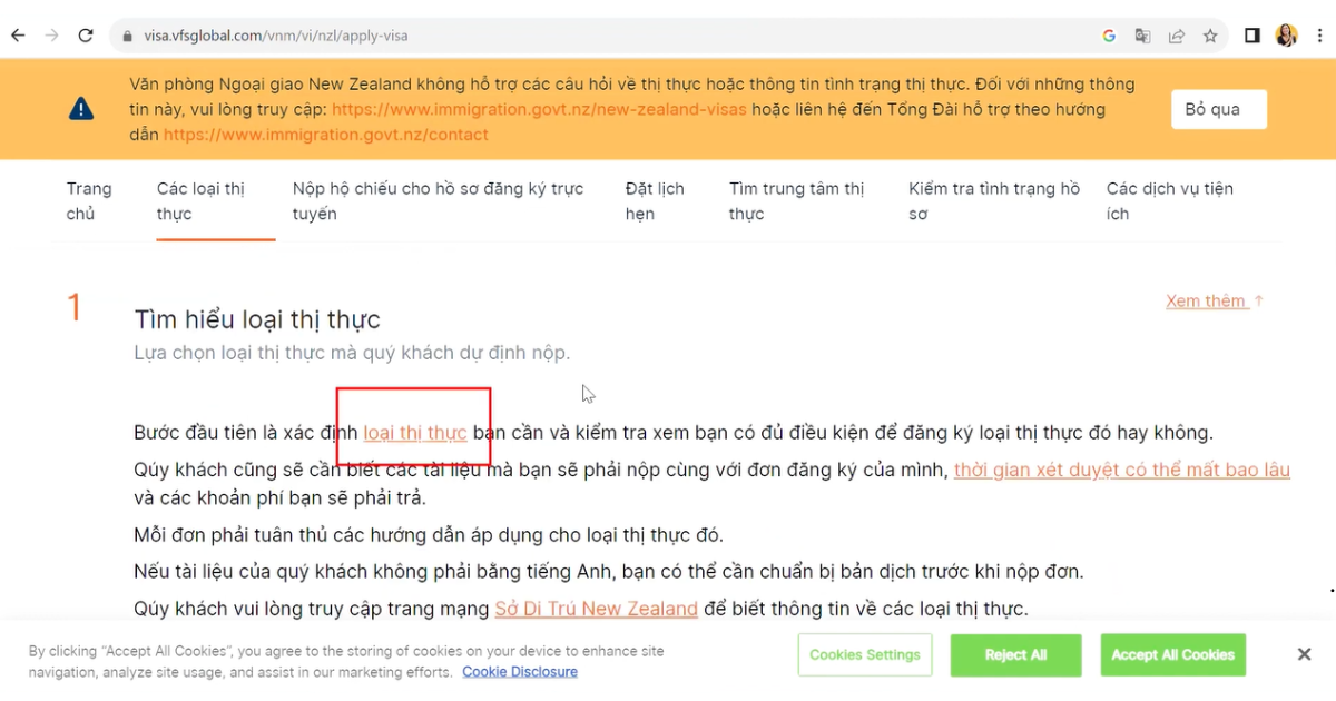 xac dinh thi thuc tiep theo